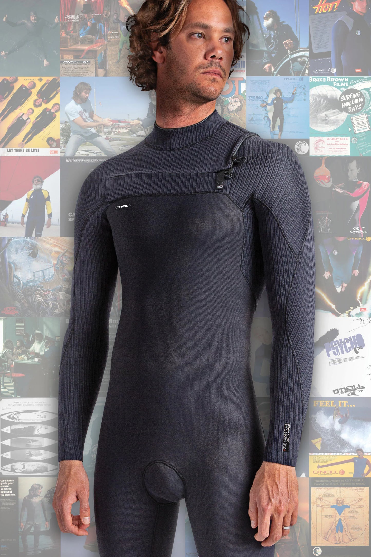 HYPERFREAK 3/2+MM CHEST ZIP FULL WETSUIT