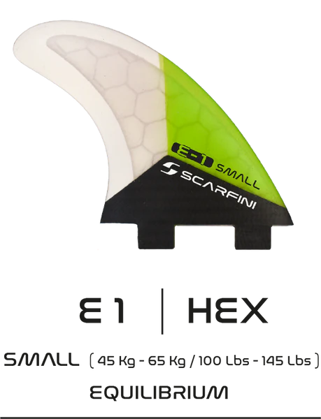 Scarfini Hex Thruster Fins Twin Tab